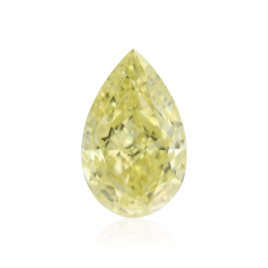 1.14 Carat Fancy Yellow Pear Diamond VS2 GIA
