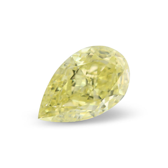 1.14 Carat Fancy Yellow Pear Diamond VS2 GIA