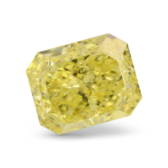 1.15 Carat Fancy Intense Yellow Radiant Diamond FL GIA