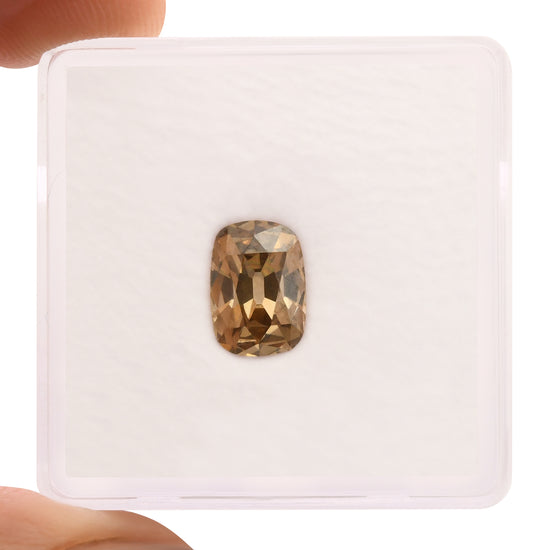 1.16 Carat Fancy Yellow Brown Cushion Diamond VS2 GIA