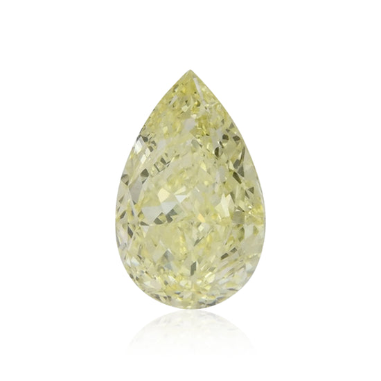 1.17 Carat Fancy Yellow Pear Diamond IF GIA