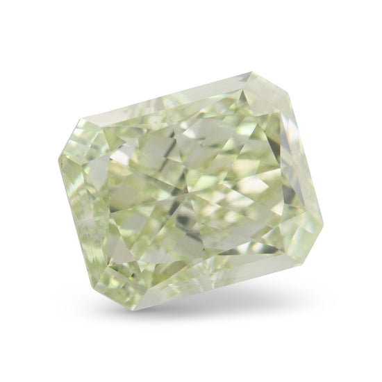 1.18 Carat Fancy Yellow Green Radiant Diamond VS1 GIA