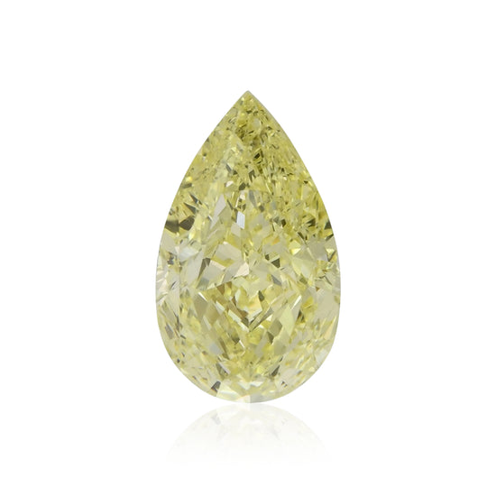 1.18 Carat Fancy Yellow Pear Diamond VS2 GIA