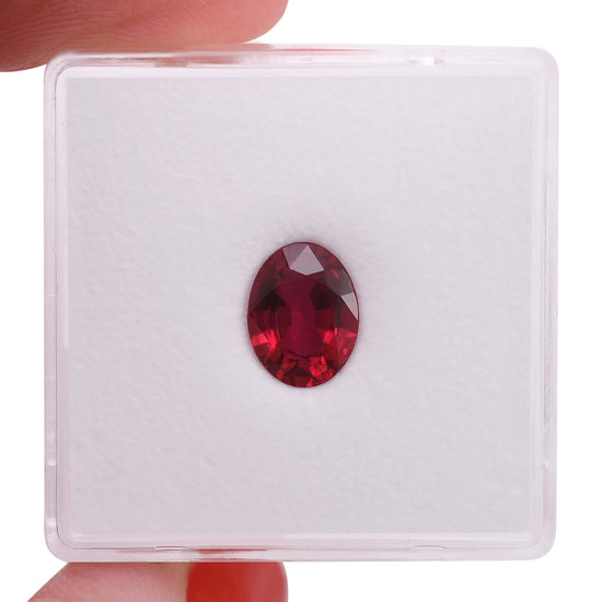 1.21 Carat Red MOZAMBIQUE Oval Ruby CD