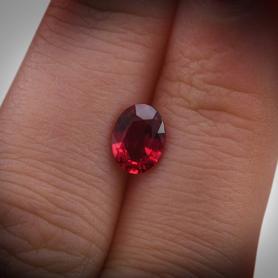 1.21 Carat Red MOZAMBIQUE Oval Ruby CD