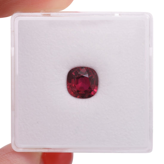1.21 Carat Red MOZAMBIQUE Cushion Ruby