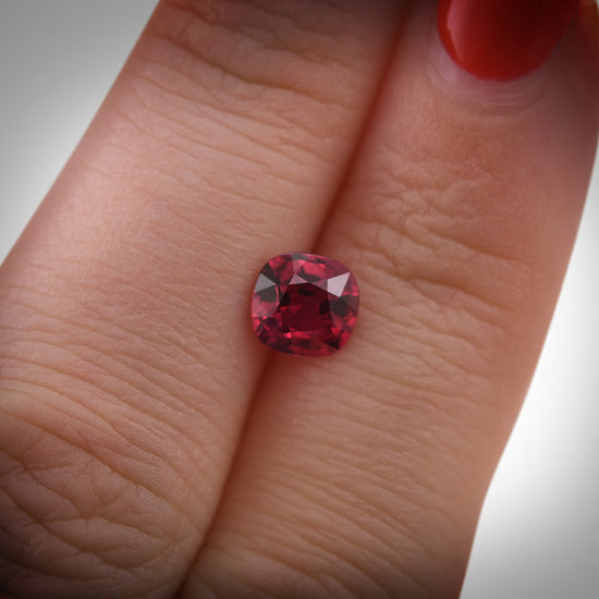 1.21 Carat Red MOZAMBIQUE Cushion Ruby