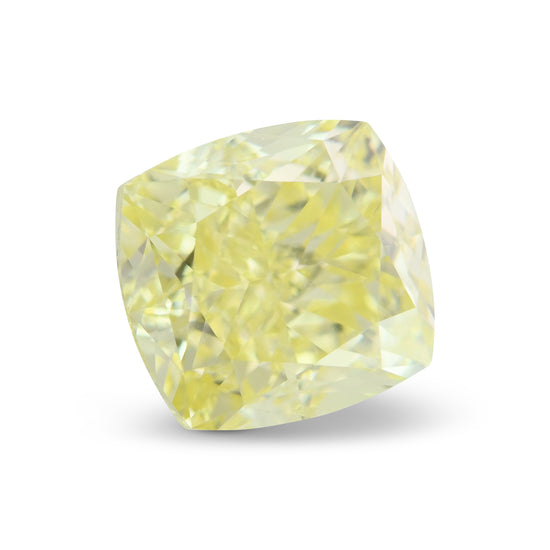 1.22 Carat Fancy Yellow Cushion Diamond FL GIA