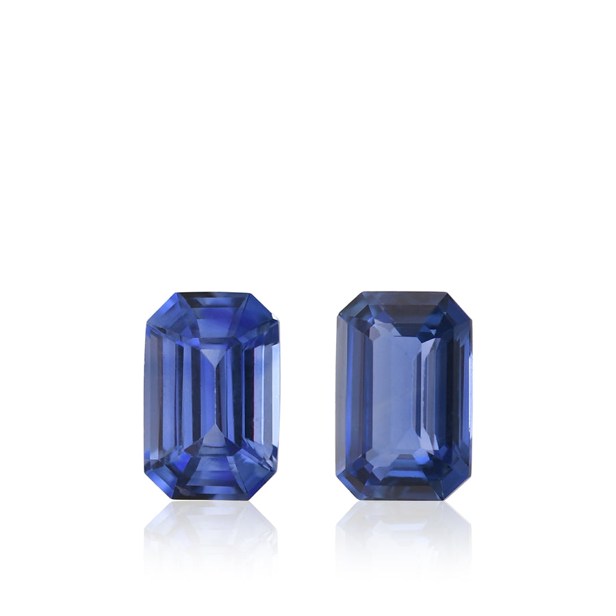 1.23 carati Zaffiro Smeraldo Blu SRI LANKA