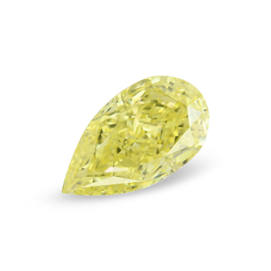 Diamante Giallo Intenso Fancy a Pera da 1,27 Carati VS2 GIA