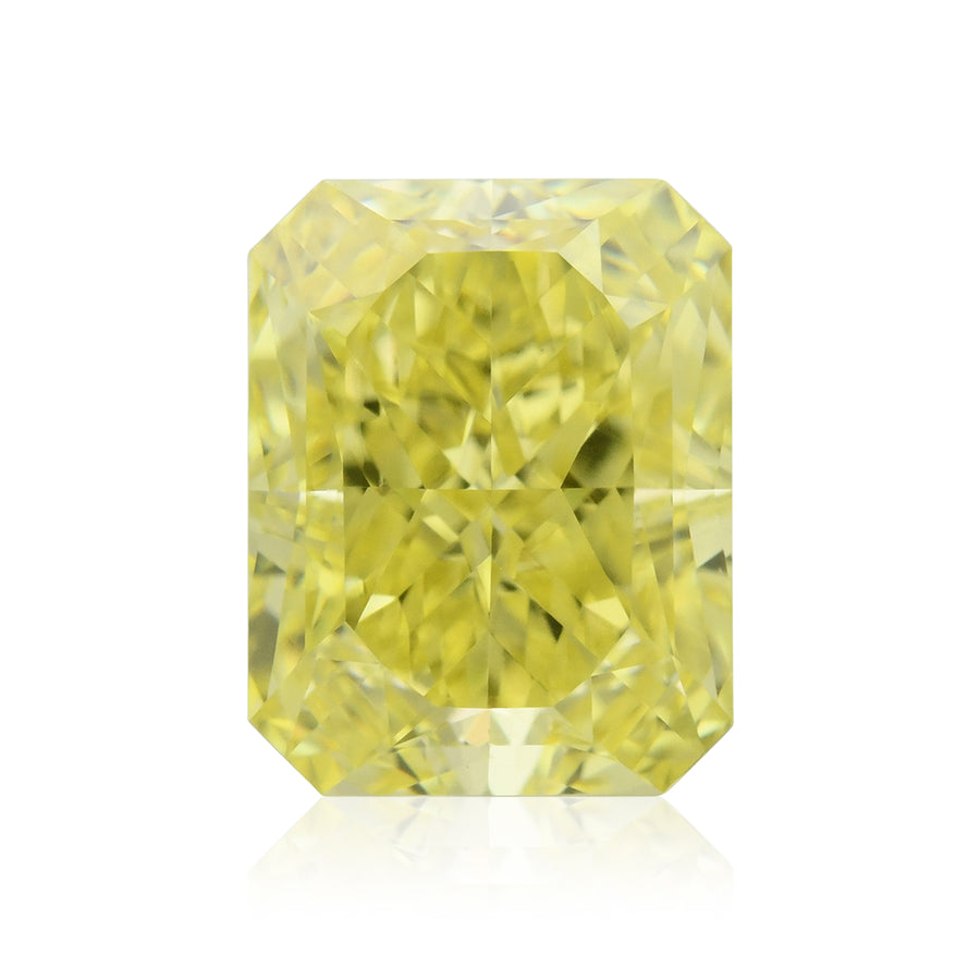 1.27 Carat Fancy Intense Yellow Radiant Diamond IF GIA