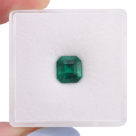 1.28 Carat Green  Emerald Emerald