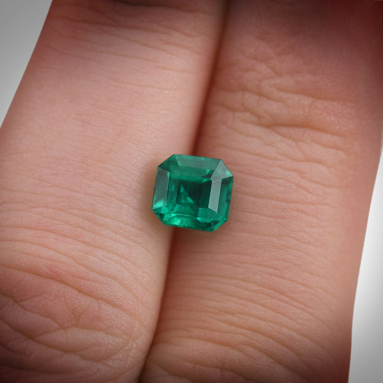 1.28 Carat Green  Emerald Emerald