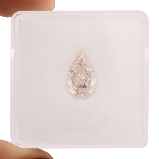 1.30 Carat Light Pink Pear Diamond VS1 GIA