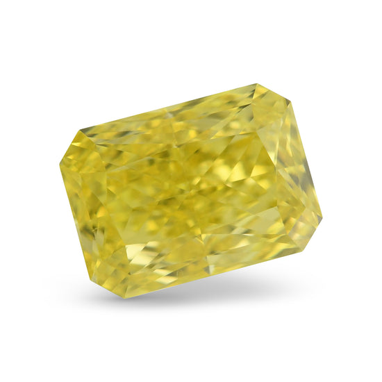 1.31 Carat Fancy Vivid Yellow Radiant Diamond VS2 GIA