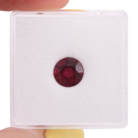 1.31 Carat Red MOZAMBIQUE Round Ruby
