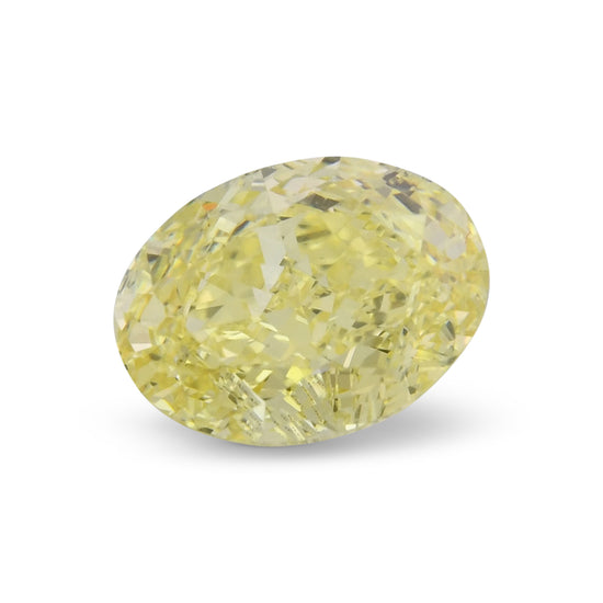 1.33 Carat Fancy Intense Yellow Oval Diamond VS1 GIA
