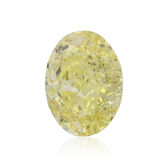 1.33 Carat Fancy Intense Yellow Oval Diamond VS1 GIA