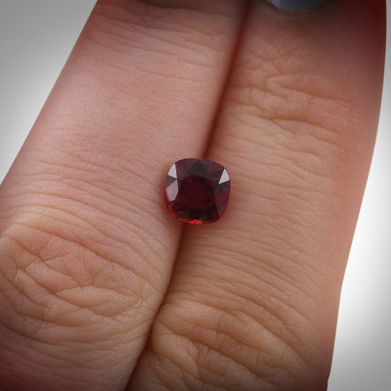 1.33 Carat Red MOZAMBIQUE Cushion Ruby