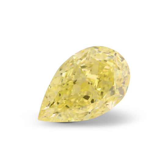 1.34 Carat Fancy Intense Yellow Pear Diamond VS1 GIA