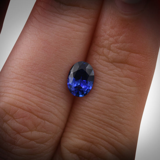 1.34 Carat Blue SRI LANKAN Oval Sapphire