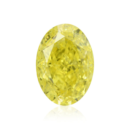 Diamante Ovale Giallo Intenso Fantasia 1,36 carati VS1 GIA