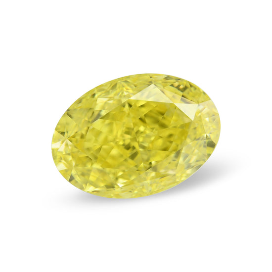 Diamante Ovale Giallo Intenso Fantasia 1,36 carati VS1 GIA
