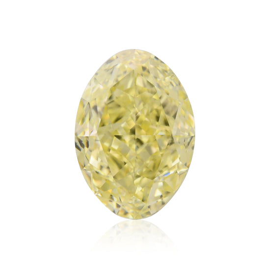 1.37 Carat Fancy Yellow Oval Diamond VS1 GIA