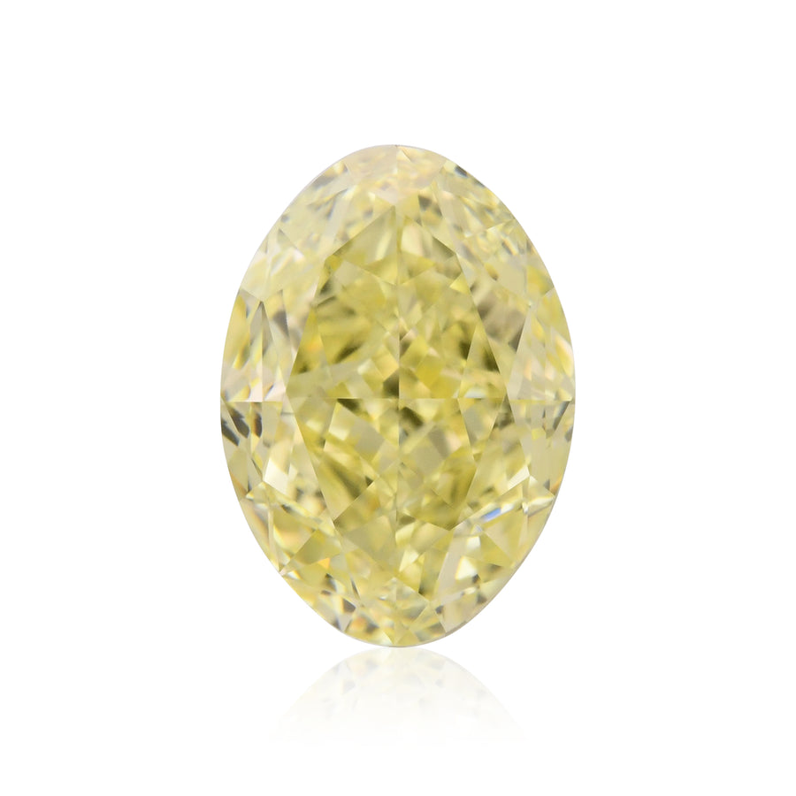 1.37 Carat Fancy Yellow Oval Diamond VS1 GIA