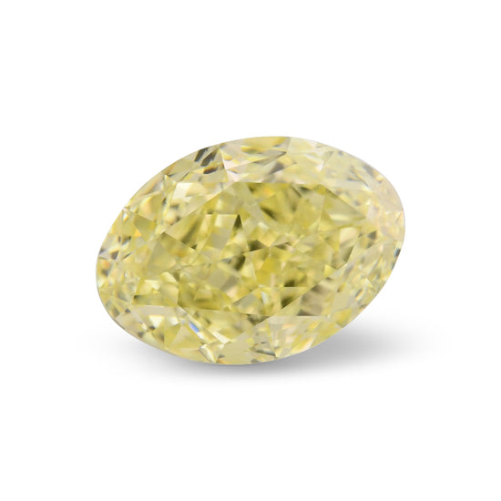 1.37 Carat Fancy Yellow Oval Diamond VS1 GIA