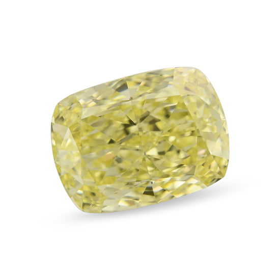 1.39 Carat Fancy Yellow Cushion Diamond VS2 GIA