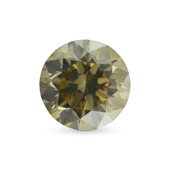 1,40 Karat Fancy Brown Greenish Yellow Runder Diamant SI2 GIA