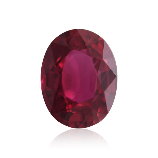 1,42 Karat roter MOZAMBIQUE Oval-Rubin