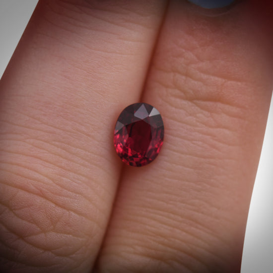1.42 Carat Red MOZAMBIQUE Oval Ruby