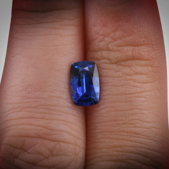 1.44 Carat Blue SRI LANKAN Cushion Sapphire