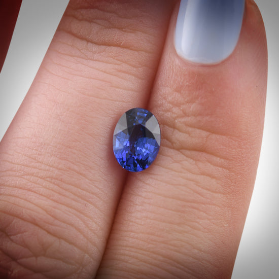 1.48 Carat Blue SRI LANKAN Oval Sapphire