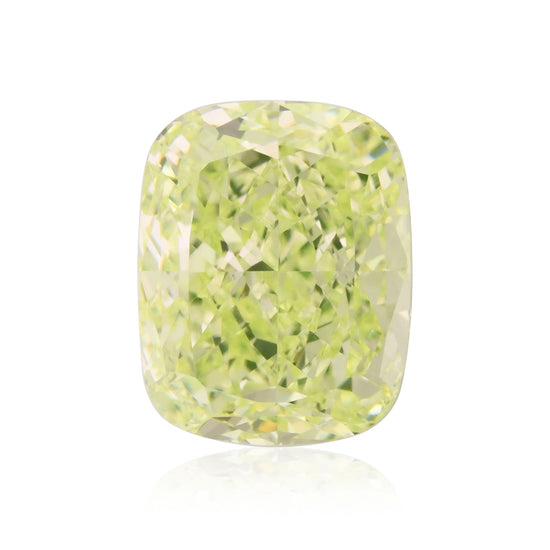Diamante GIA a Cuscino Giallo Verde Intenso Fantasia 1,49 Carati VVS1