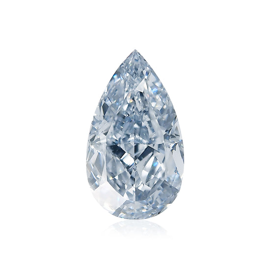 1.50 Carat Fancy Blue Pear Diamond VS1 GIA