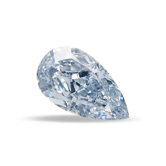 1.50 Carat Fancy Blue Pear Diamond VS1 GIA