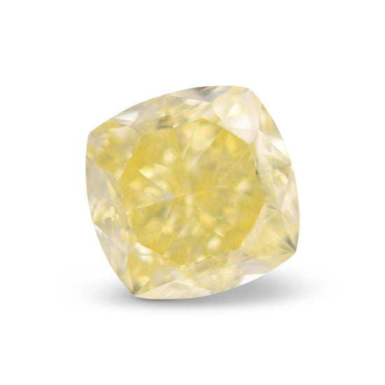 1.50 Carat Fancy Yellow Cushion Diamond VS2 GIA