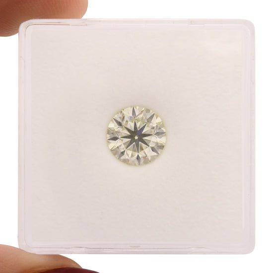 1.50 Carat Very Light Green Round Diamond SI1 GIA