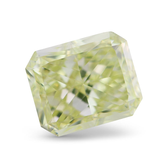 1.51 Carat Fancy Yellow Green Radiant Diamond VS2 GIA