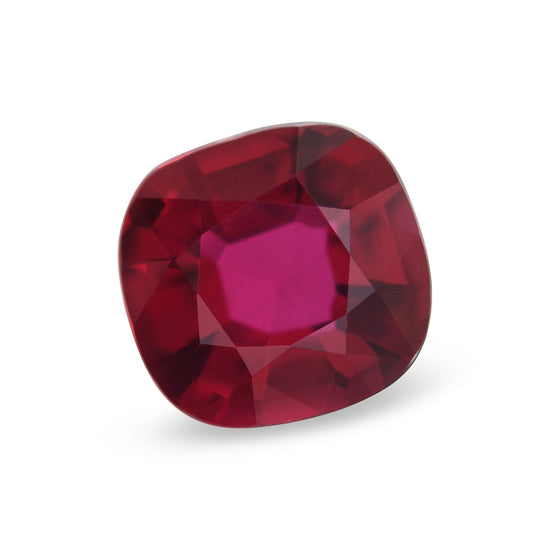 1.51 Carat Red MOZAMBIQUE Cushion Ruby CD