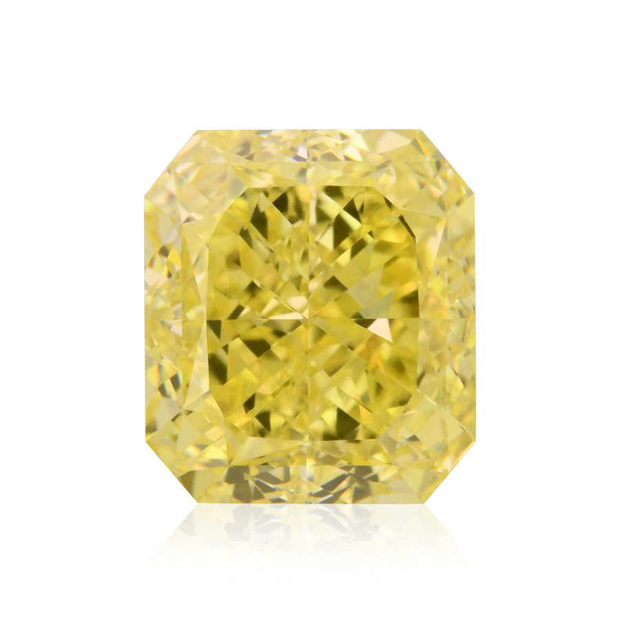 1.52 Carat Fancy Intense Yellow Radiant Diamond VVS1 GIA