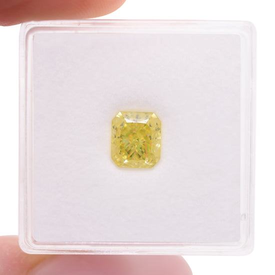 1.52 Carat Fancy Intense Yellow Radiant Diamond VVS1 GIA
