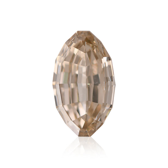 1.52 Carat Fancy Light Yellowish Brown Oval Step Cut Diamond VS2 GIA