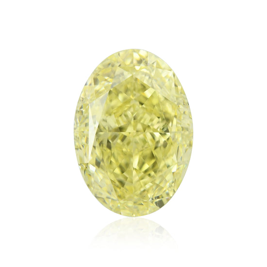 1,52 Karat Fancy Yellow Oval-Diamant VS1 GIA