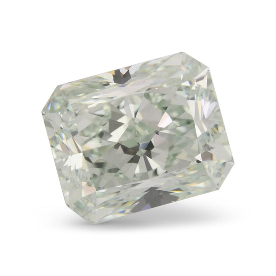 1.54 Carat Fancy Light Bluish Green Radiant Diamond VS1 GIA