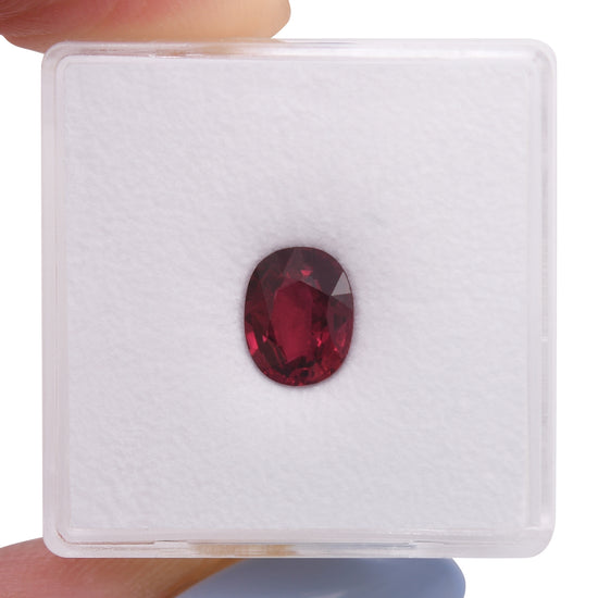 1.54 Carat Red MOZAMBIQUE Oval Ruby