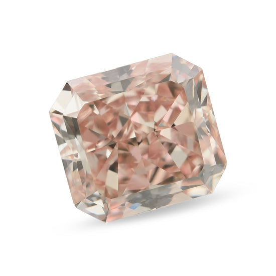 1.55 Carat Fancy Brown Pink Radiant Diamond VS1 GIA